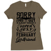 This Guy Is Taken By A Super Sexy February Girlfriend Ladies Fitted T-Shirt