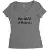 A PRINCESS Women's Triblend Scoop T-shirt