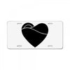 black heart License Plate