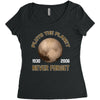 pluto the planet never forget Women's Triblend Scoop T-shirt