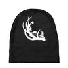 deer antler with buck forest Baby Beanies
