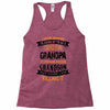 Super Cool Grandpa Of A Freaking Awesome Grandson Racerback Tank