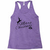merry christmas flower Racerback Tank