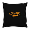 orange Throw Pillow