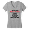 Smartass March Girl Women's V-Neck T-Shirt