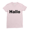 hallo Ladies Fitted T-Shirt