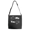 me you facebook Adjustable Strap Totes