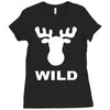 wild animal funny Ladies Fitted T-Shirt