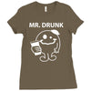 mr. Drunk Ladies Fitted T-Shirt
