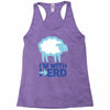 i m with herd Racerback Tank