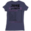 June Girl Facts Gemini Ladies Fitted T-Shirt