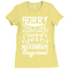 This Girl Is Taken By A Super Sexy November Boyfriend Ladies Fitted T-Shirt