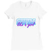 swim like a girl neon Ladies Fitted T-Shirt
