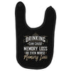 drinking can cause memory loss Baby Bibs