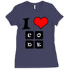 i love code Ladies Fitted T-Shirt