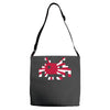 space invaders japan retro gaming atari Adjustable Strap Totes