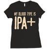 my blood type is ipa+ Ladies Fitted T-Shirt