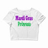 mardi gras princess Crop Top