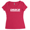peace drum new Women's Triblend Scoop T-shirt