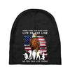 Honor Those Who Place Their Life On The Line Baby Beanies