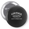 Vintage 1957 Aged to Perfection Pin-back button