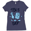 peanut butter and jelly   bff Ladies Fitted T-Shirt