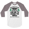 education is the most powerful weapon you can use to change the world 3/4 Sleeve Shirt