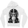 monkey in the motorcycle Zipper Hoodie