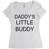 daddy little buddy Women's Triblend Scoop T-shirt