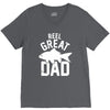 reel great dad V-Neck Tee
