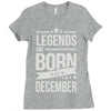 legends are born in december Ladies Fitted T-Shirt