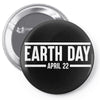 earth day t-shirt Pin-back button