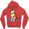 calvin hobbes Zipper Hoodie