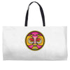 lucha libre pink Weekender Totes
