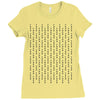fuck you pin stripe line Ladies Fitted T-Shirt