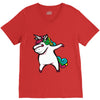 DABBİNG LEPRECHAUN UNİCORN V-Neck Tee