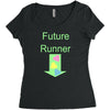 future runner Women's Triblend Scoop T-shirt