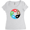 zentao symbol as evolution of the tao (yin yang) Women's Triblend Scoop T-shirt