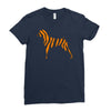 tiger pattern Ladies Fitted T-Shirt