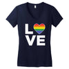 lgbt love Women's V-Neck T-Shirt