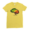 time leaves Ladies Fitted T-Shirt