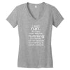 i don't run Women's V-Neck T-Shirt