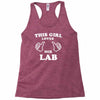 this girl loves her lab Racerback Tank