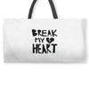 break my heart Weekender Totes