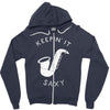 keepin it saxy Zipper Hoodie