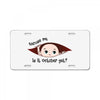 October Peeking Out Baby Boy License Plate