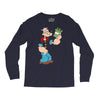 popeye spinach retro mens funny Long Sleeve Shirts