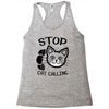 stop cat calling Racerback Tank