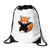 red fox Drawstring Bags