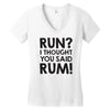 run rum Women's V-Neck T-Shirt